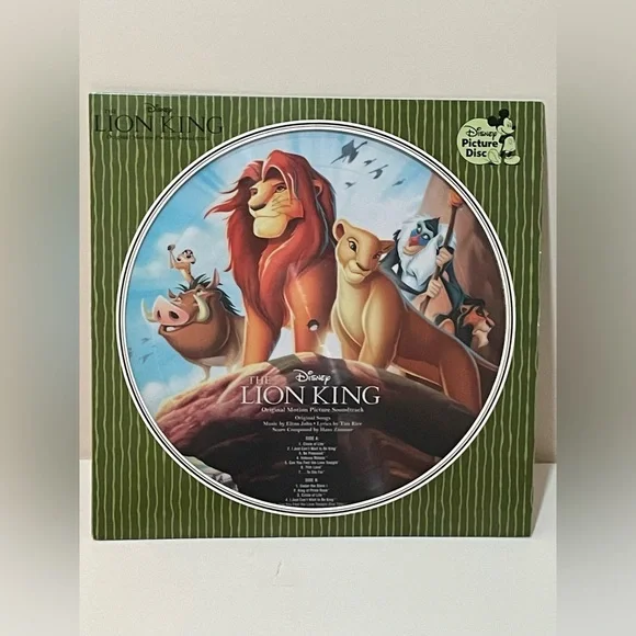 SALE! Lion King Vinyl Record - Picture 2 of 6
